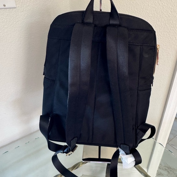MICHAEL  KORS Black Nylon Polly Medium Backpack with Gold Zippers NEW with TAGS main image 8